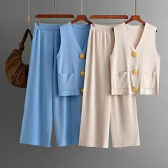 Casual A Diario Mujeres Estilo Simple Estilo Clásico Color Sólido Fibra Viscosa Conjunto Coordinado De Pantalón Conjuntos De Pantalones